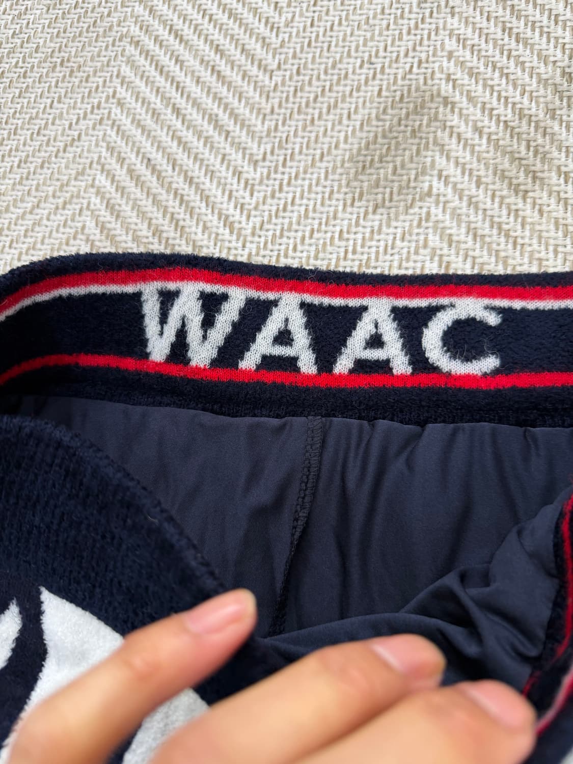 정품) WAAC 왁골프 로고 니트 스커트 2 상품이미지6