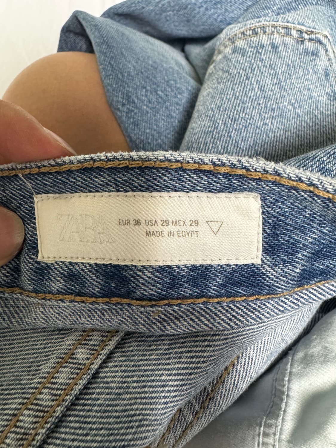 자라 데님 워싱 팬츠 상품이미지5
