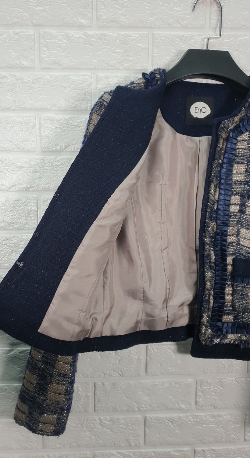 [55]Enc 트위드 크롭 자켓 상품이미지4