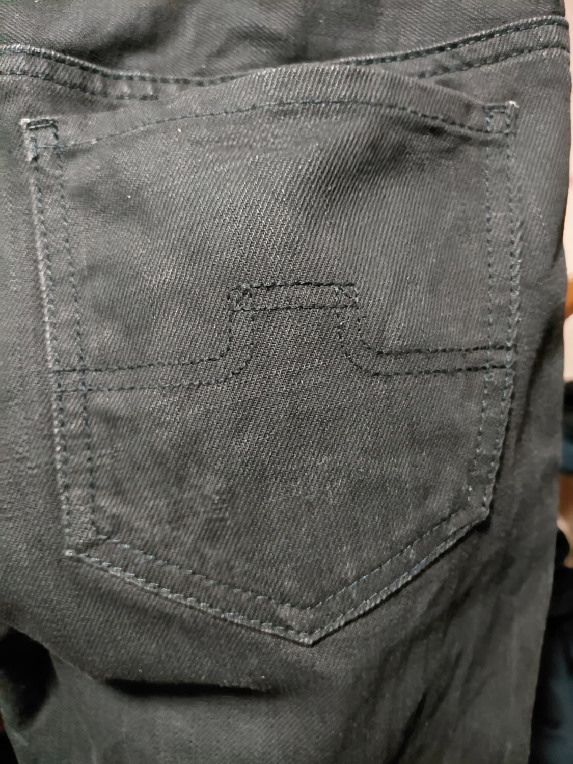 [제이린드버그]슬림핏 워시블랙 데님 청바지 29사이즈 상품이미지3