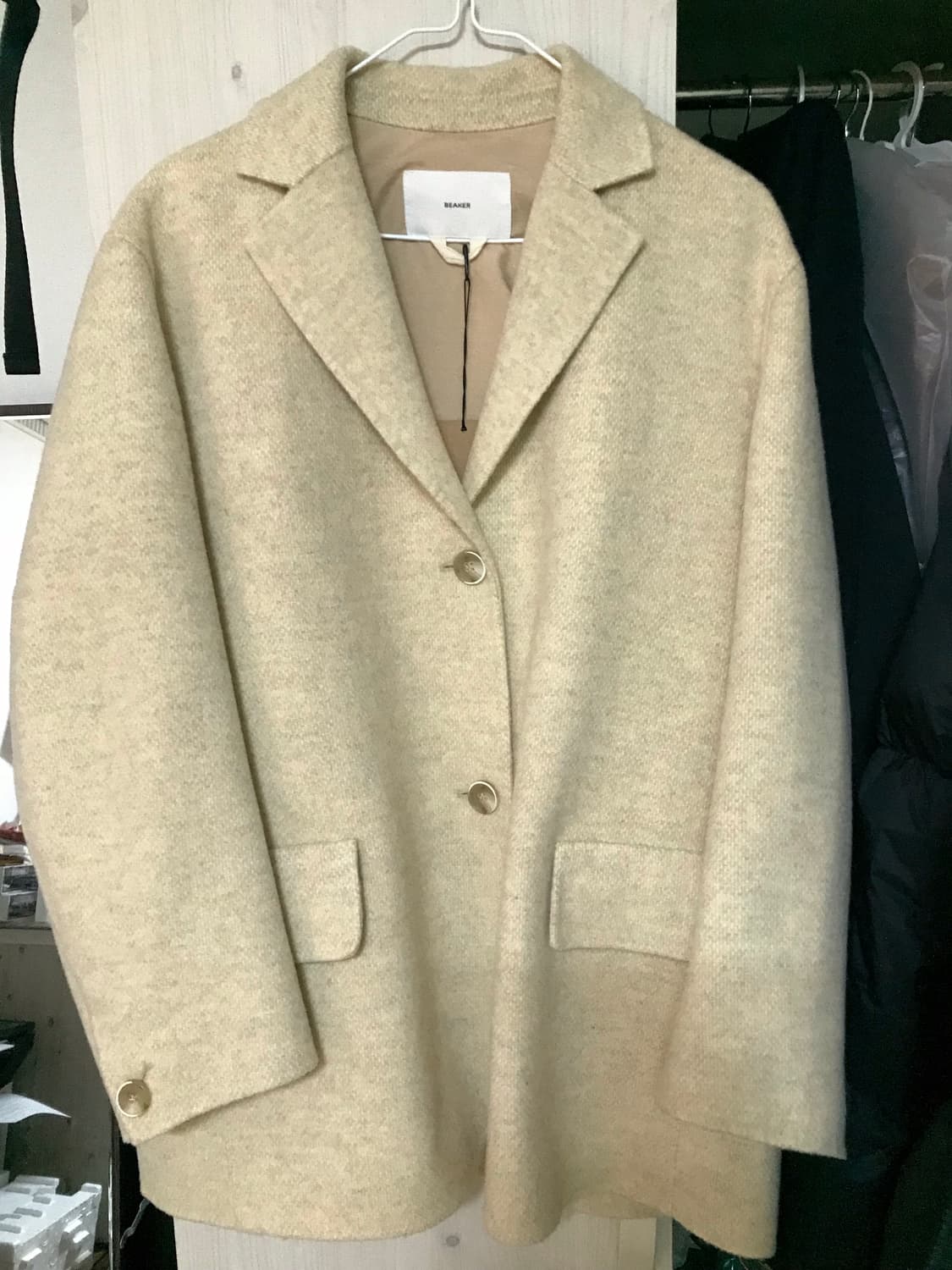 비이커 beaker 남성용 울자켓 새상품 상품이미지2