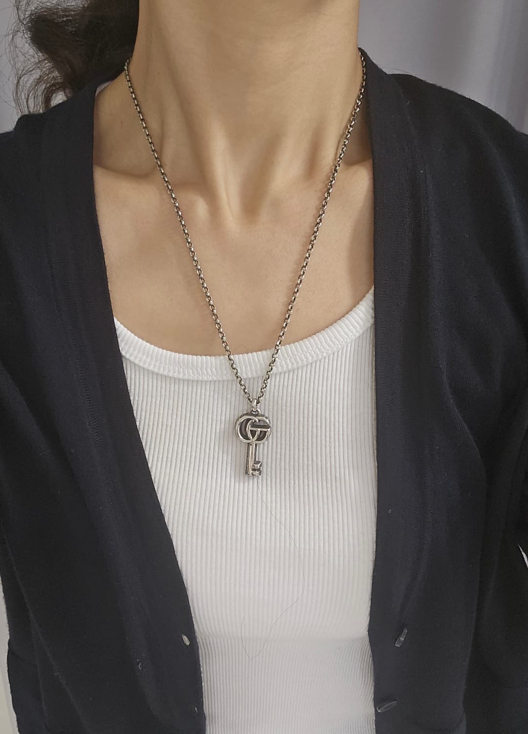 [미사용품] 구찌 마몽 GG 키 목걸이 [정품/풀구성] 상품이미지5