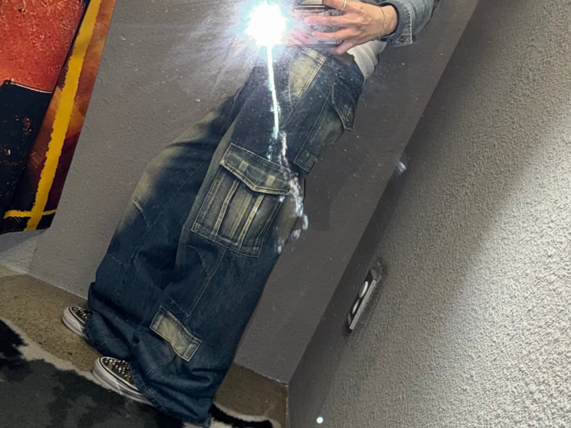 빈티지 데님 카고  상품이미지7