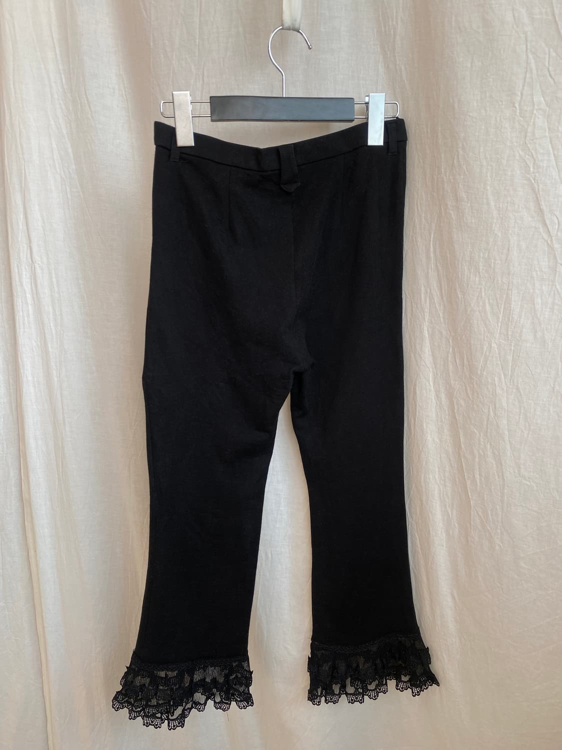 블랙 큐빅디테일 카프리팬츠(S) 상품이미지5