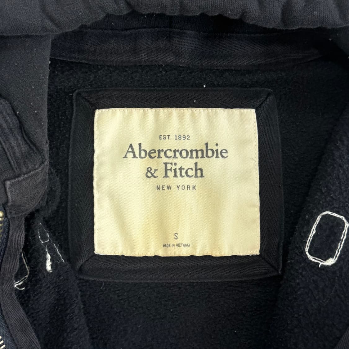 Abercrombie 아베크롬비 스펠아웃 다크 네이비 후드집업 상품이미지5