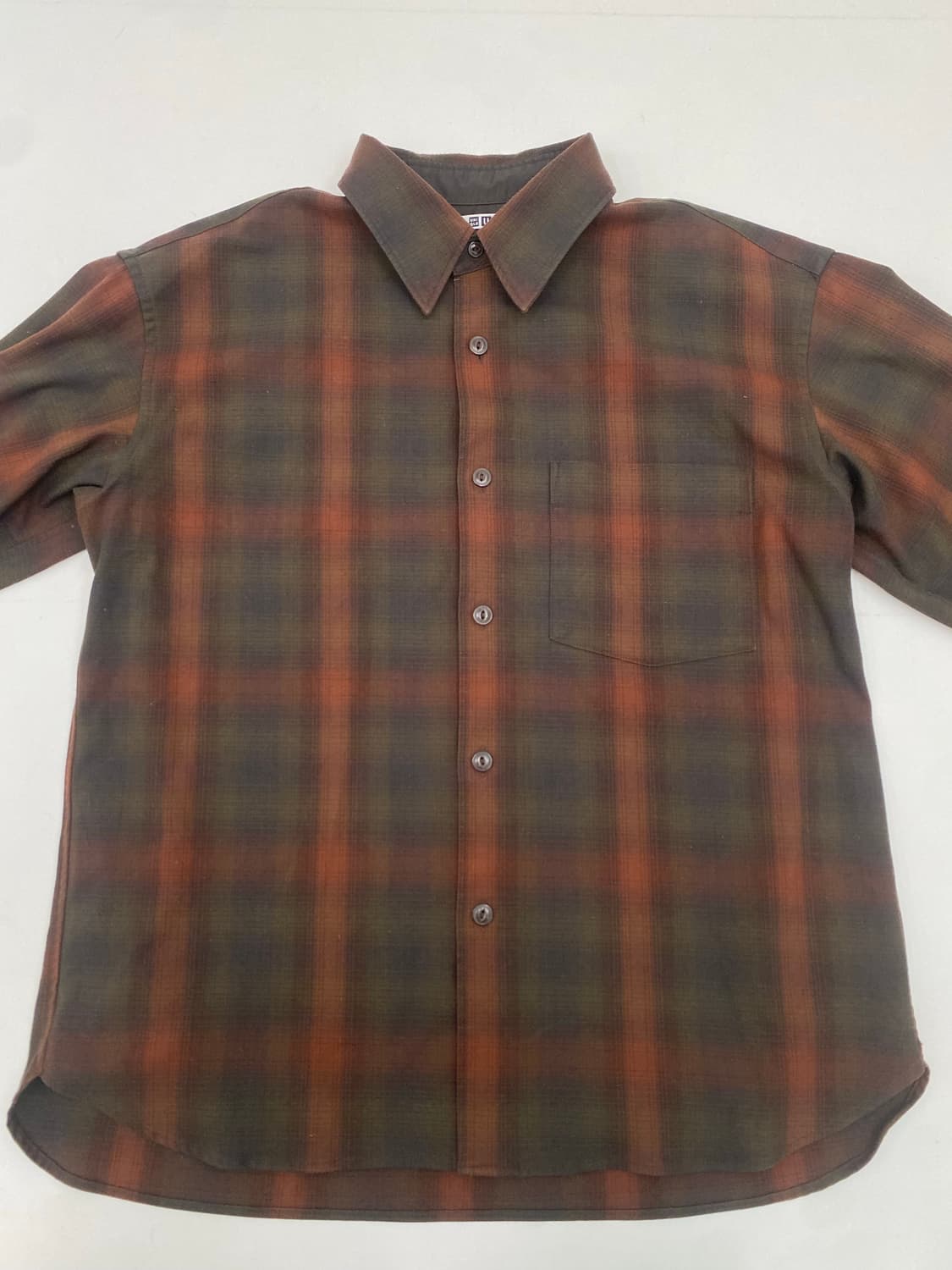 유니클로 오버사이즈 체크 셔츠 (xl) 상품이미지3