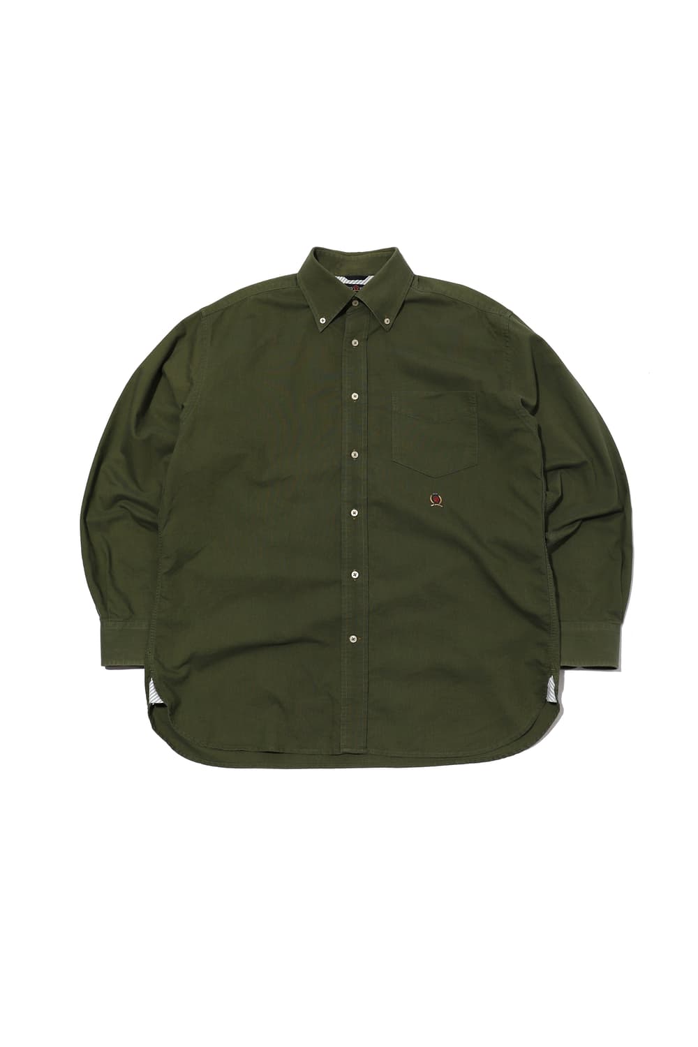 타미 힐피거 00s 옥스퍼드 헤리티지 로고 오버핏 셔츠  상품이미지1