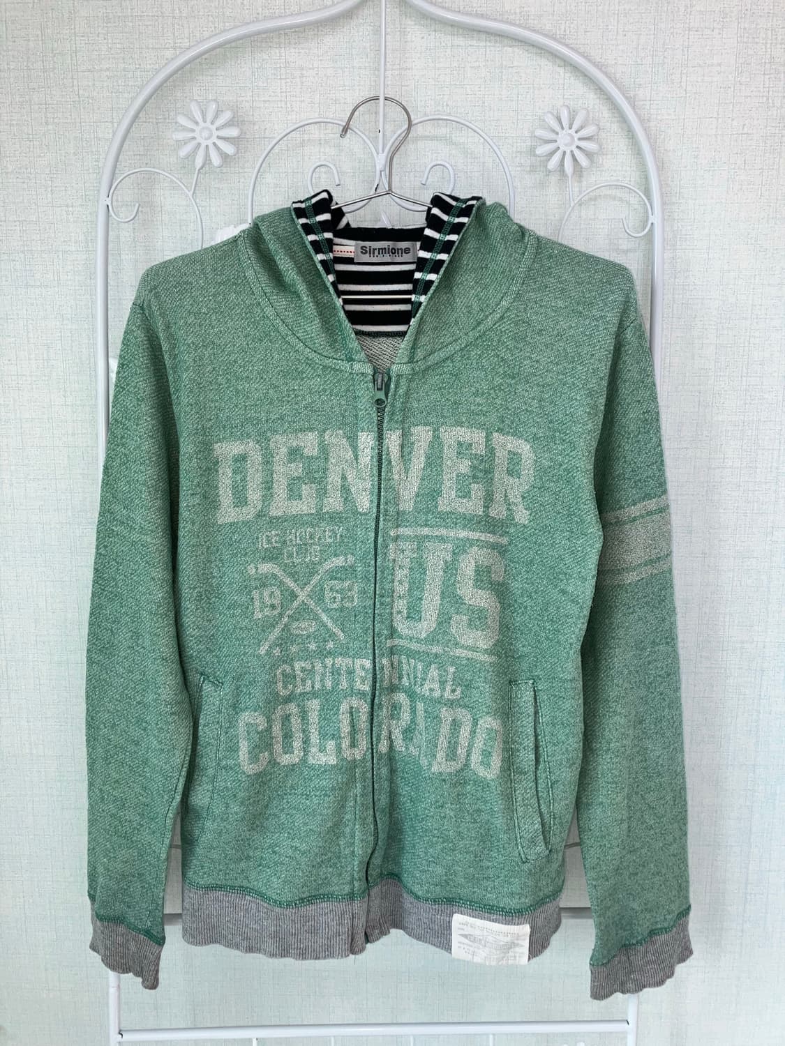 jpn vintage 민트 레터링 후드 지퍼 y2k 스트릿 갸루 펑키 상품이미지1