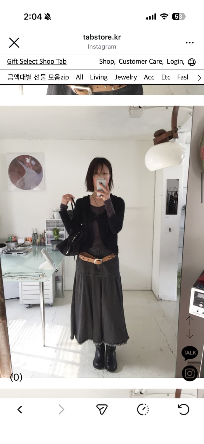 빈티지 브이넥 가디건 블랙 상품이미지3