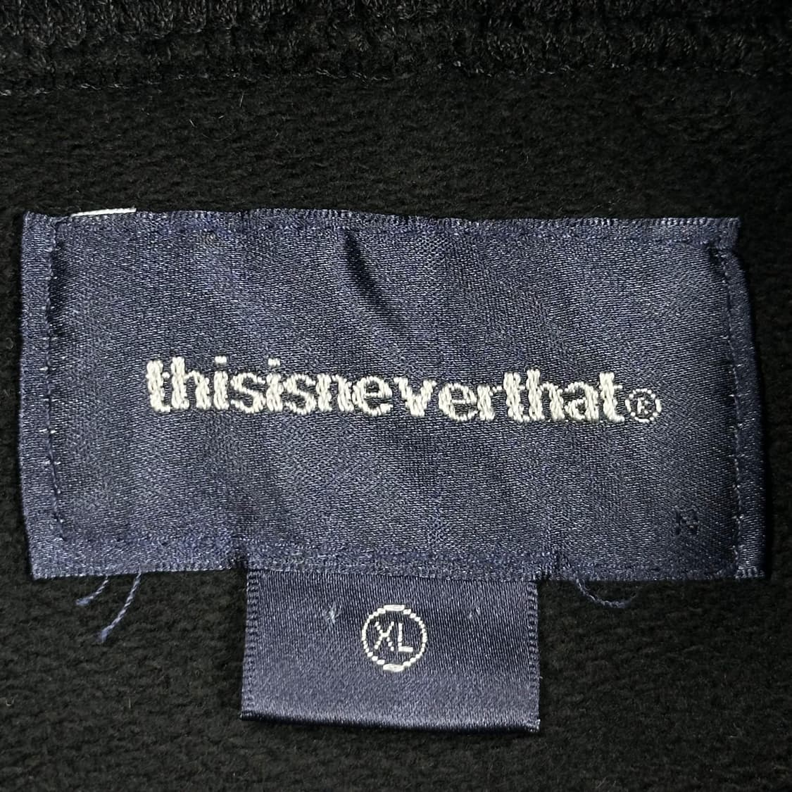 디스이즈네버댓 (디네댓) 블랙 자수 후드티 (XL) 상품이미지5