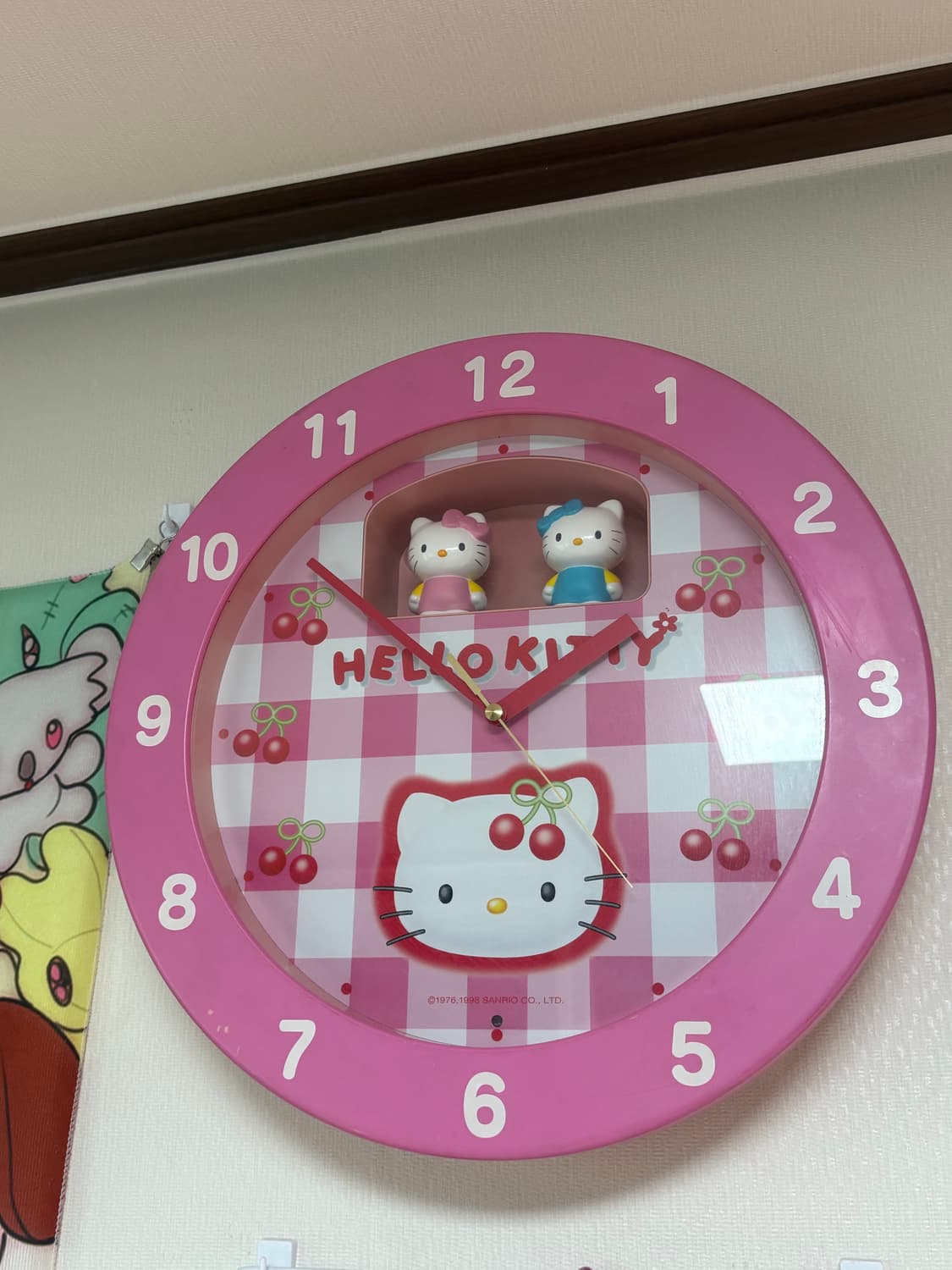 고전 키티 피규어 벽시계 상품이미지1