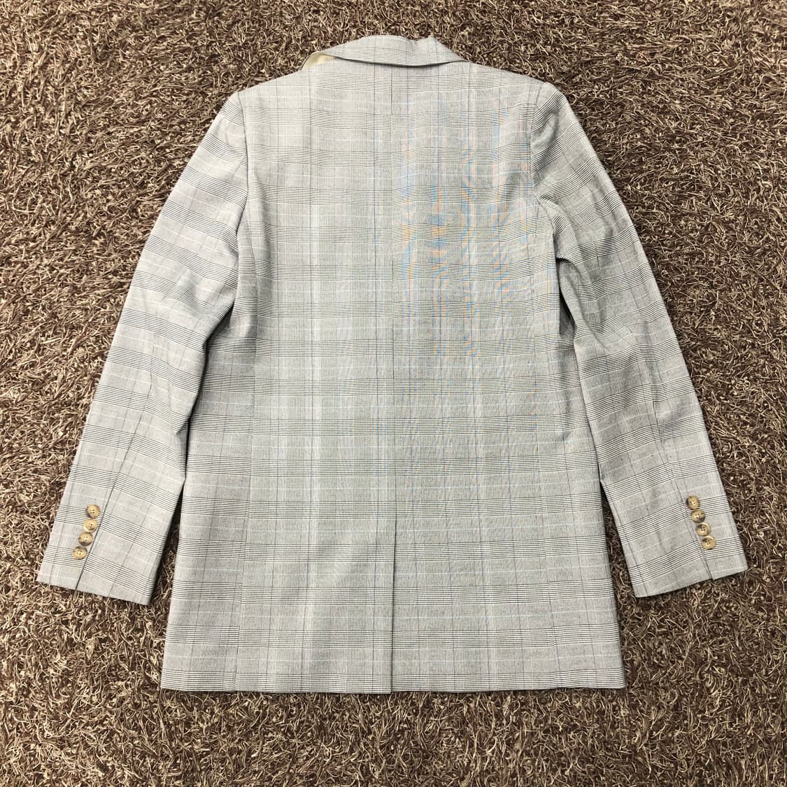 55 듀엘 체크 패턴 블레이저 자켓 상품이미지4
