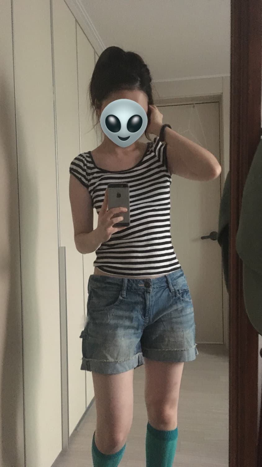 Puff stripe T 상품이미지5