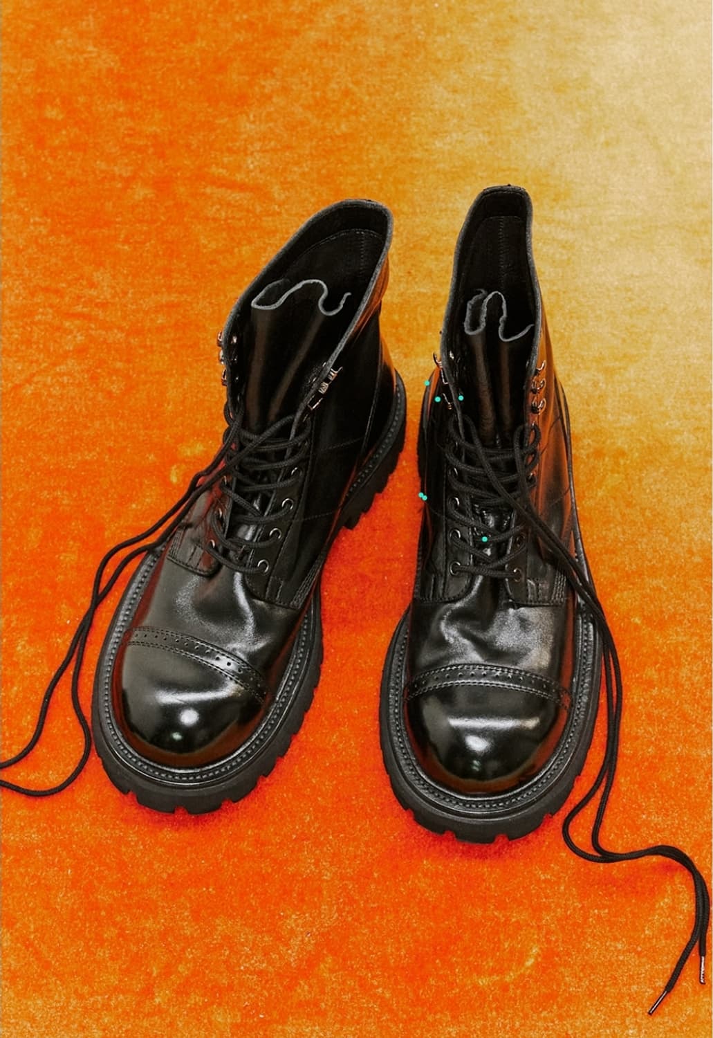 야세 6.5cm 에어 코만도솔 홀스하이드 부츠 블랙 상품이미지1