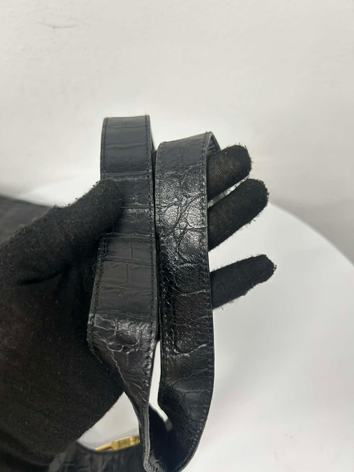 살바토레 페라가모 악어가죽 엠보 호보백 숄더 토트백 상품이미지8