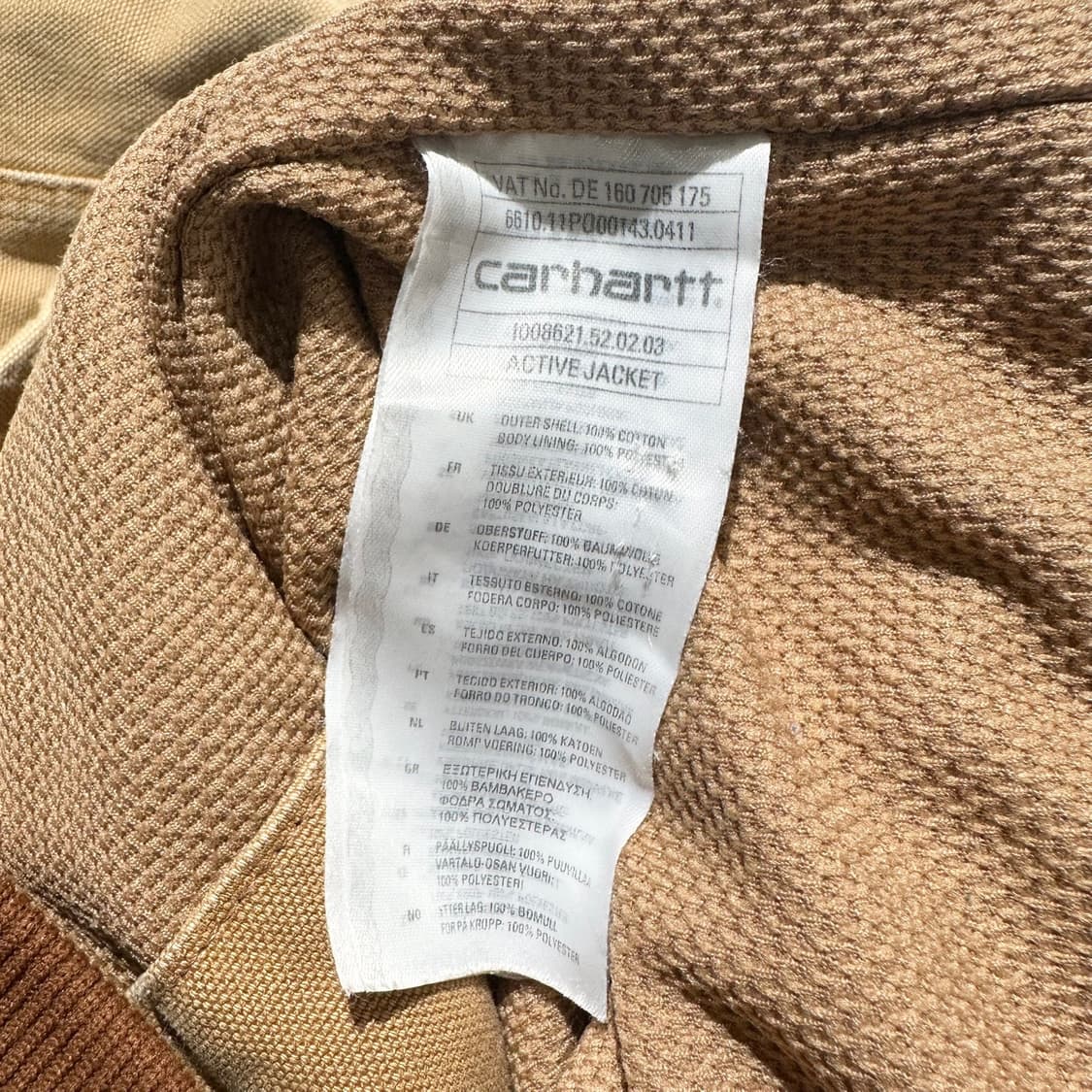 칼하트 덕액티브 워크 자켓 상품이미지7