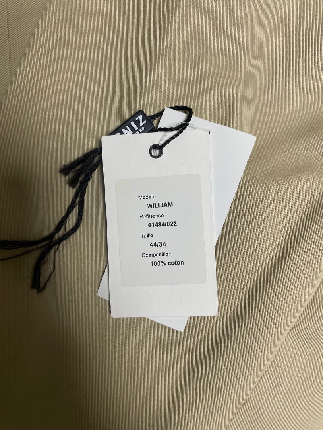 버나드장 베르나르 장스 / 코튼 베이지 팬츠 / 34 상품이미지5