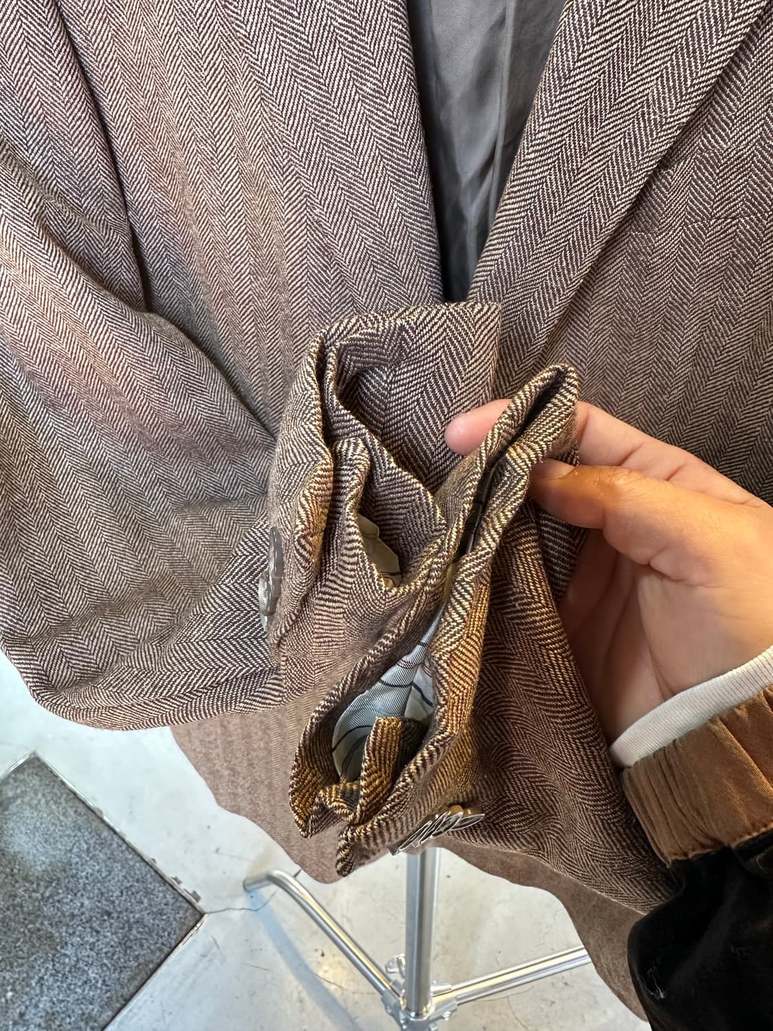 폴로 랄프로렌 울 트위드 자켓 made in italy 상품이미지6