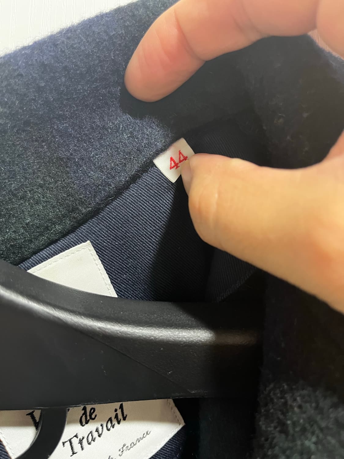 단톤 울 파일 라운드 자켓 블랙와치 44사이즈 상품이미지2