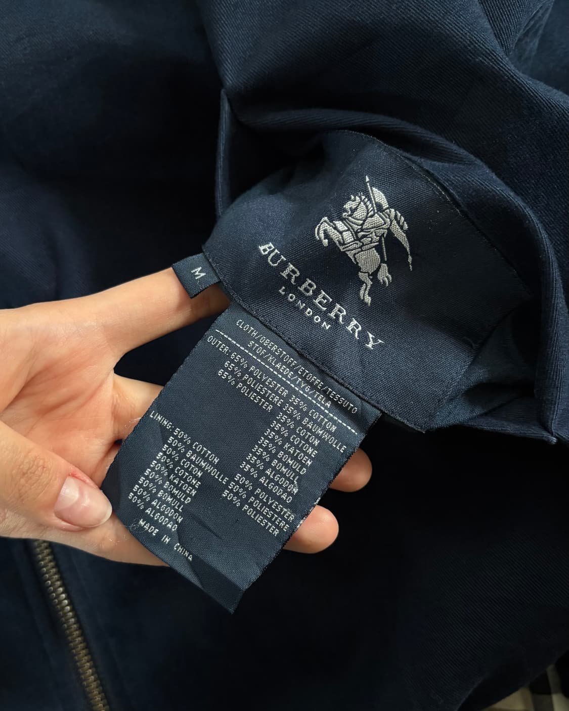 Burberry 버버리 네이비 노바체크 리버시블 자켓 상품이미지10
