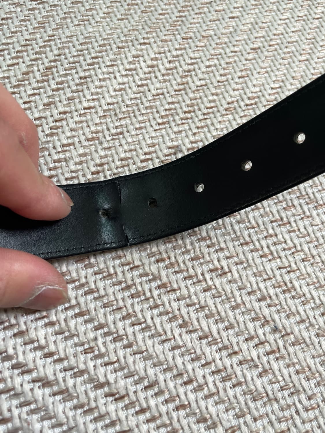 Balmain 발망 실버버클 레더 벨트  J04081 상품이미지5