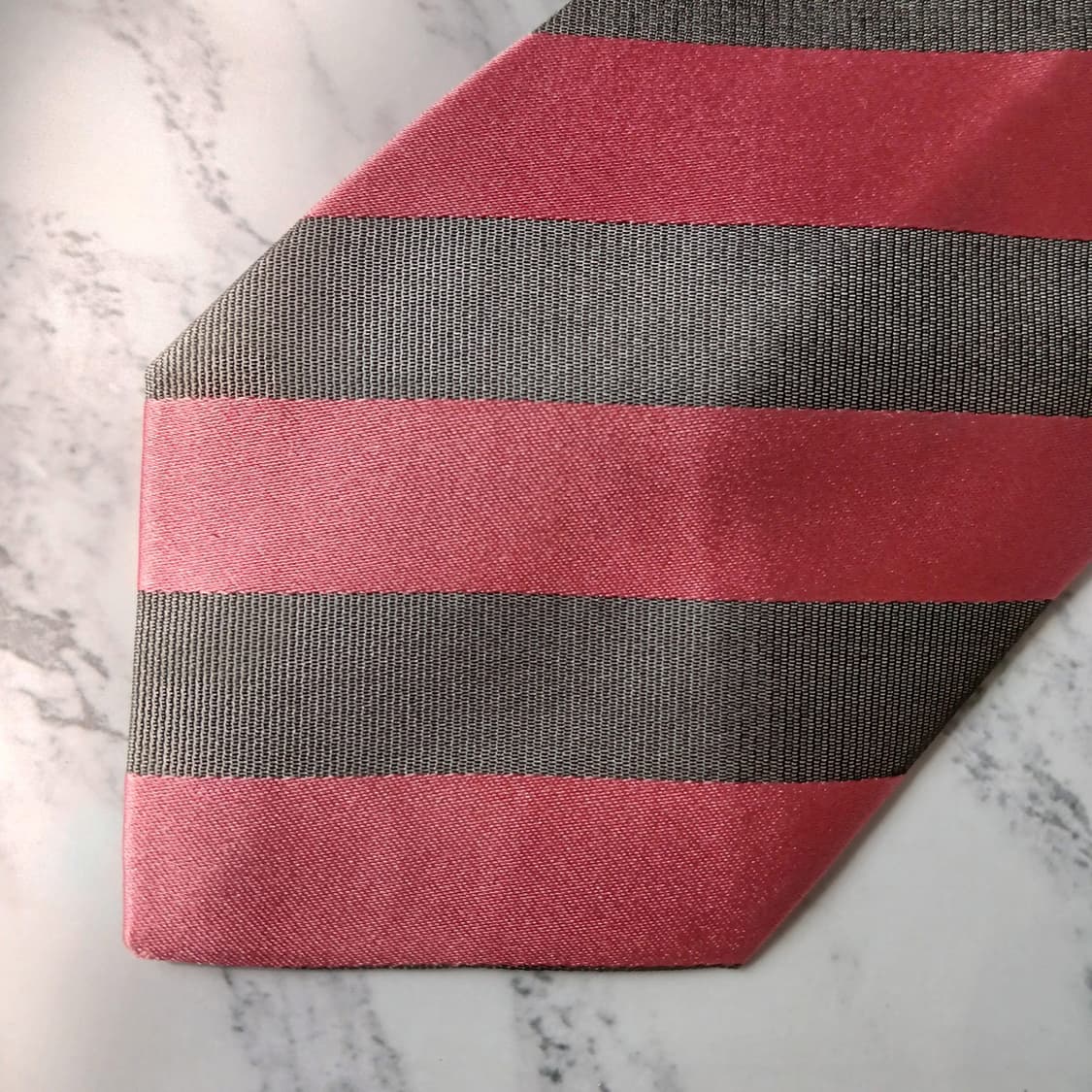 폴스미스 실크 핑크 스트라이프 넥타이 9cm A+등급 E862 상품이미지7