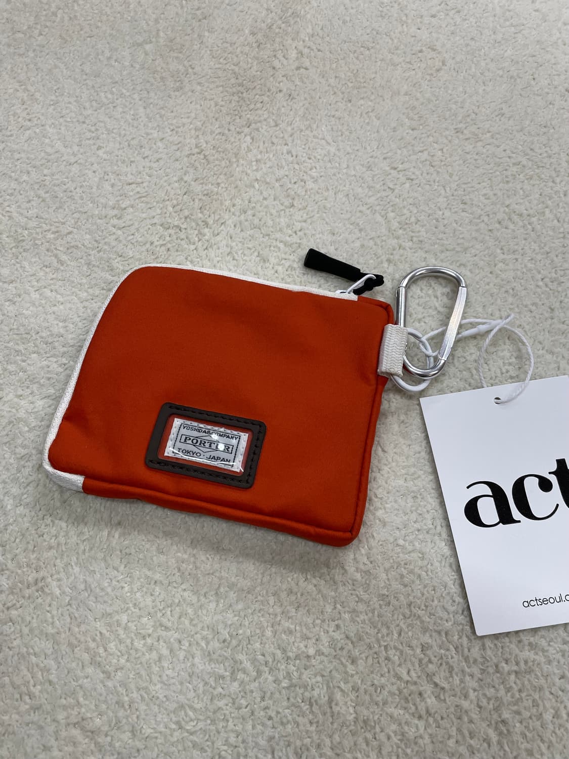 포터 카드및 동전 지갑 주황 porter 상품이미지1