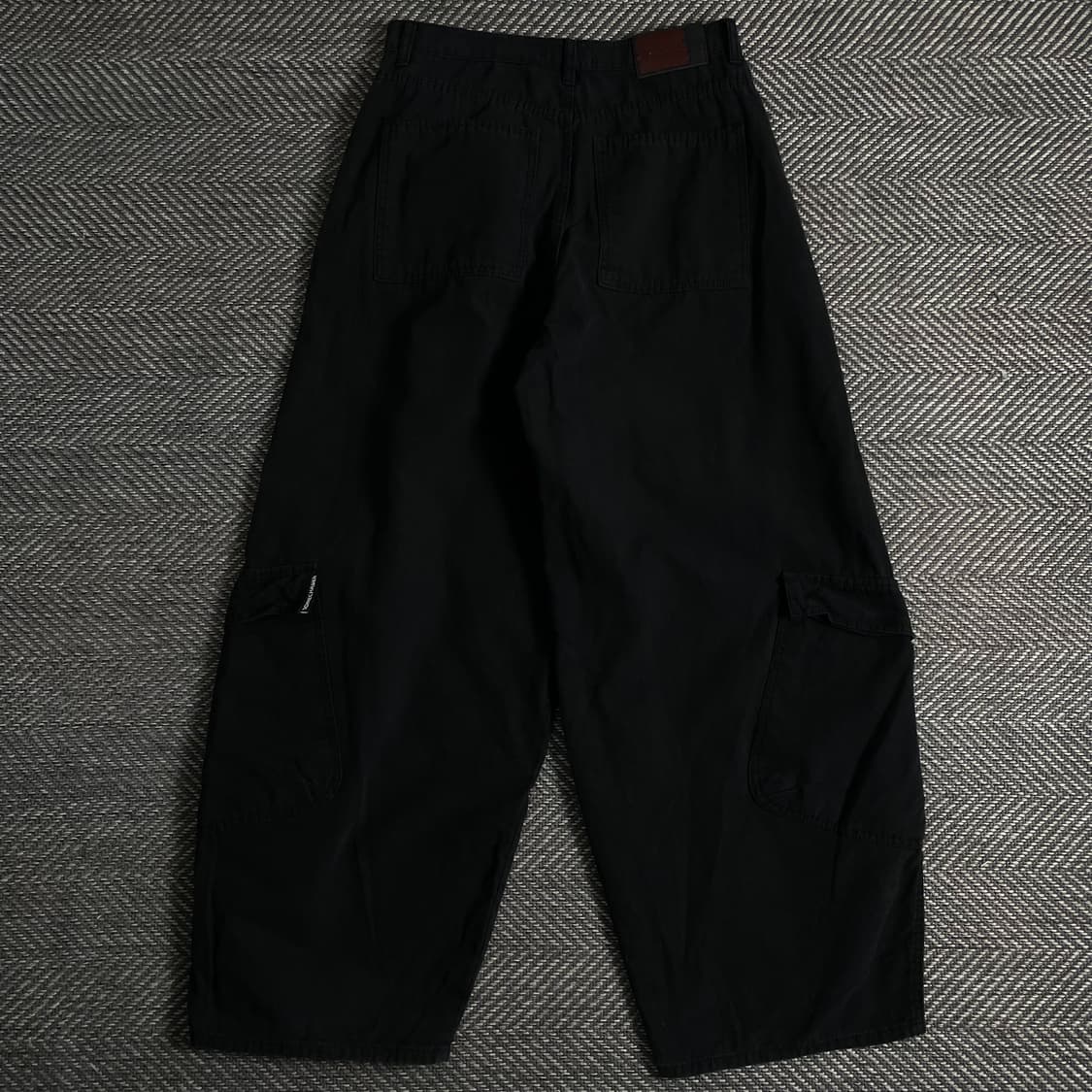 빈티지 벌룬핏 카고 퍼티그 팬츠 블랙o 3682 상품이미지4