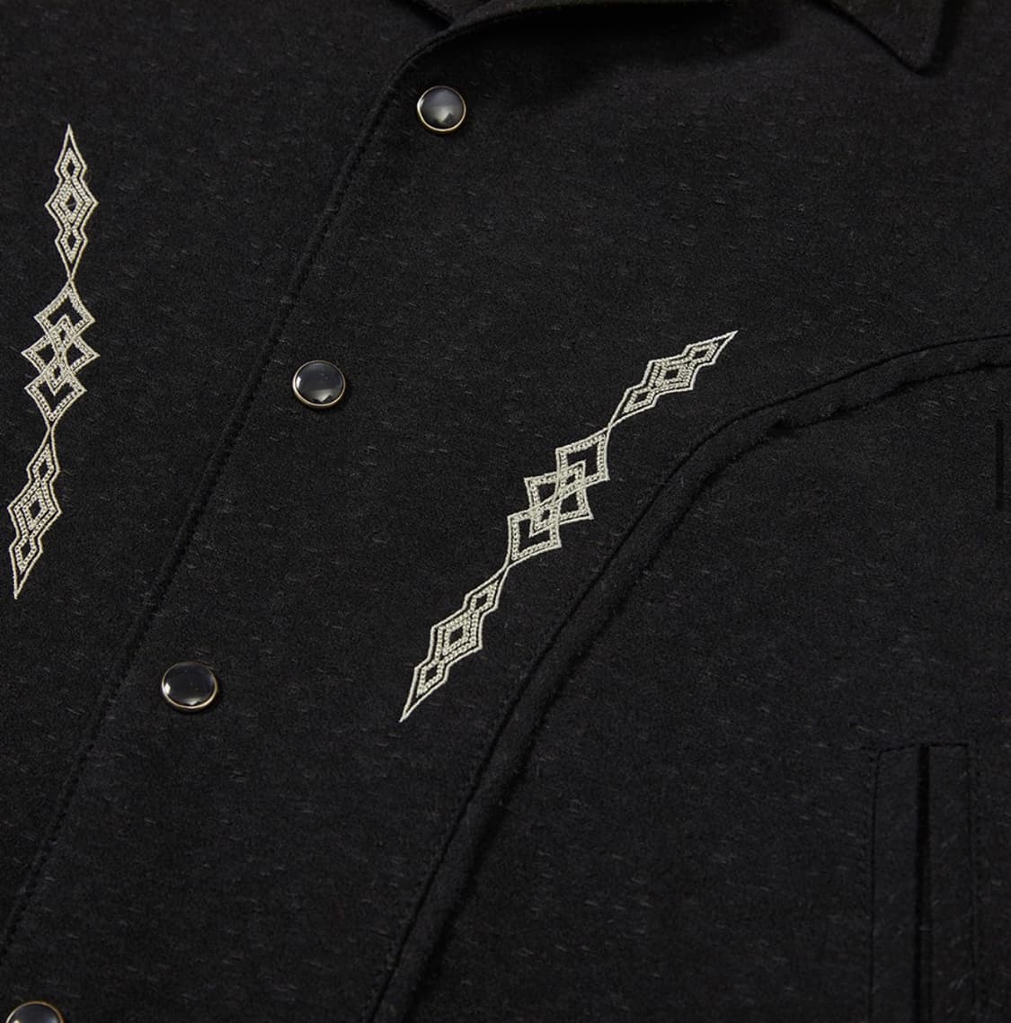 엠엠아이씨 MMIC - 린트 자켓 리싸이클 코튼 넵_블랙 (M) 상품이미지4