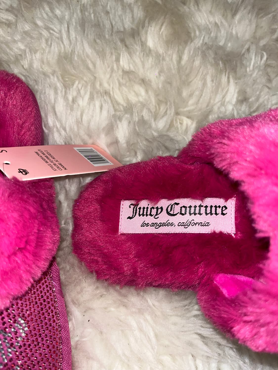 Juicy Couture Pink Slippers 상품이미지4
