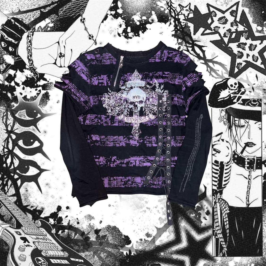 매드펑크 레이어드 롱 슬리브 상품이미지1