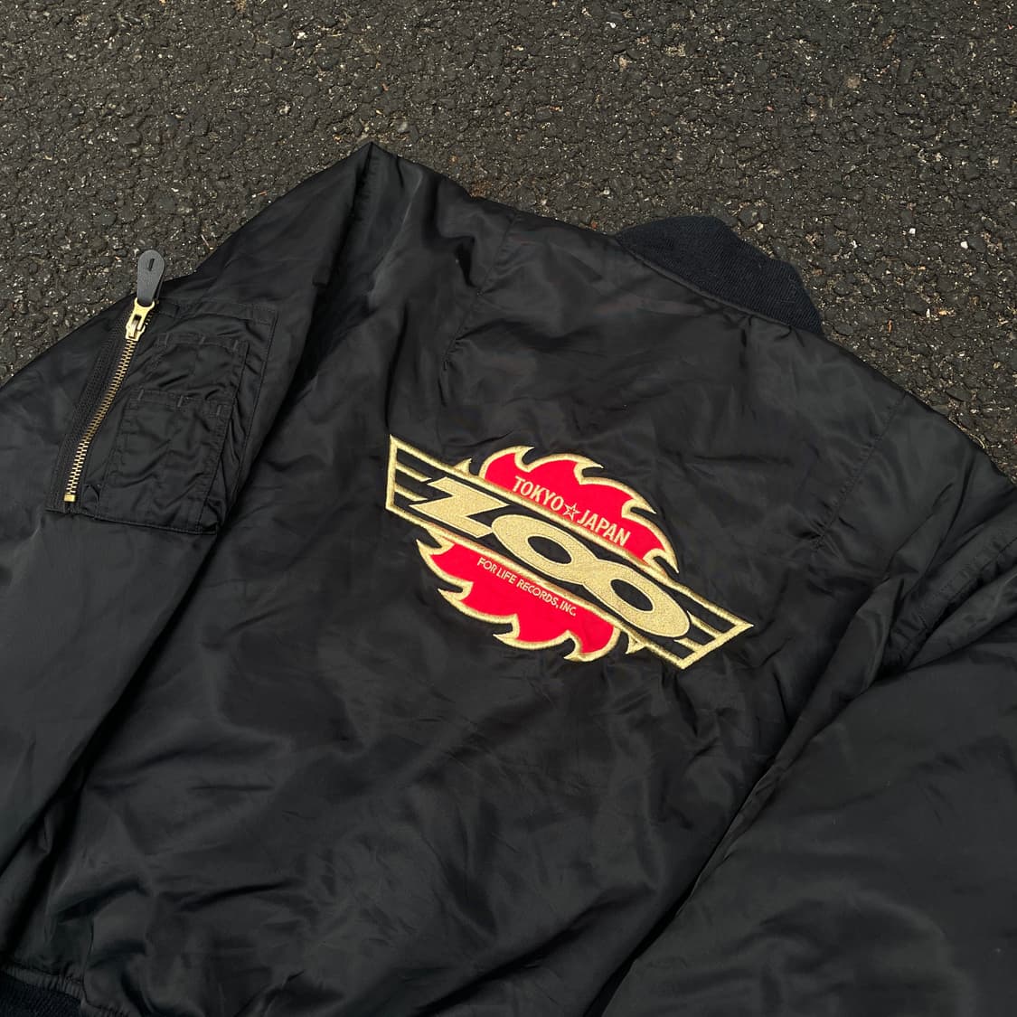 90s 일판 ZOO 92년 ya ya 한정판 리버시블 양면 항공잠바 XL 상품이미지7