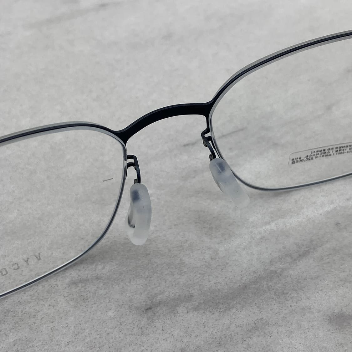 B95 바이코즈 VYCOZ 매트블랙 스퀘어 역산각 메탈테 안경 상품이미지4
