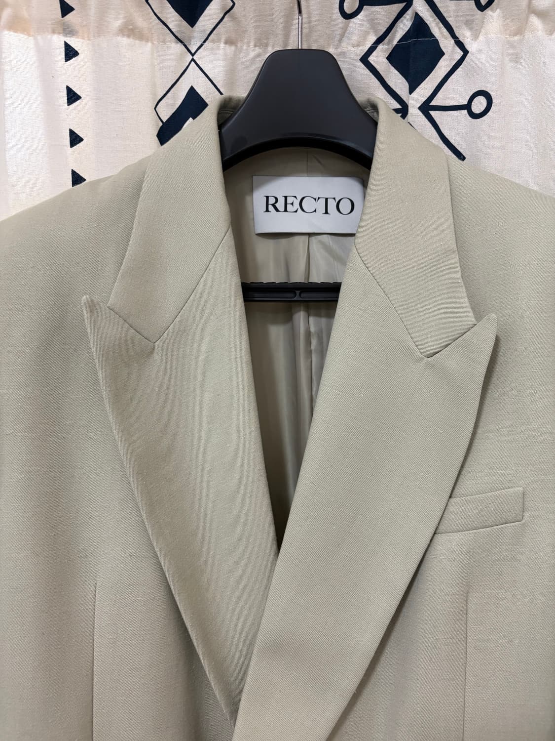 렉토 버진 울 오버핏 더블 보트 자켓 라이트 카키 상품이미지4