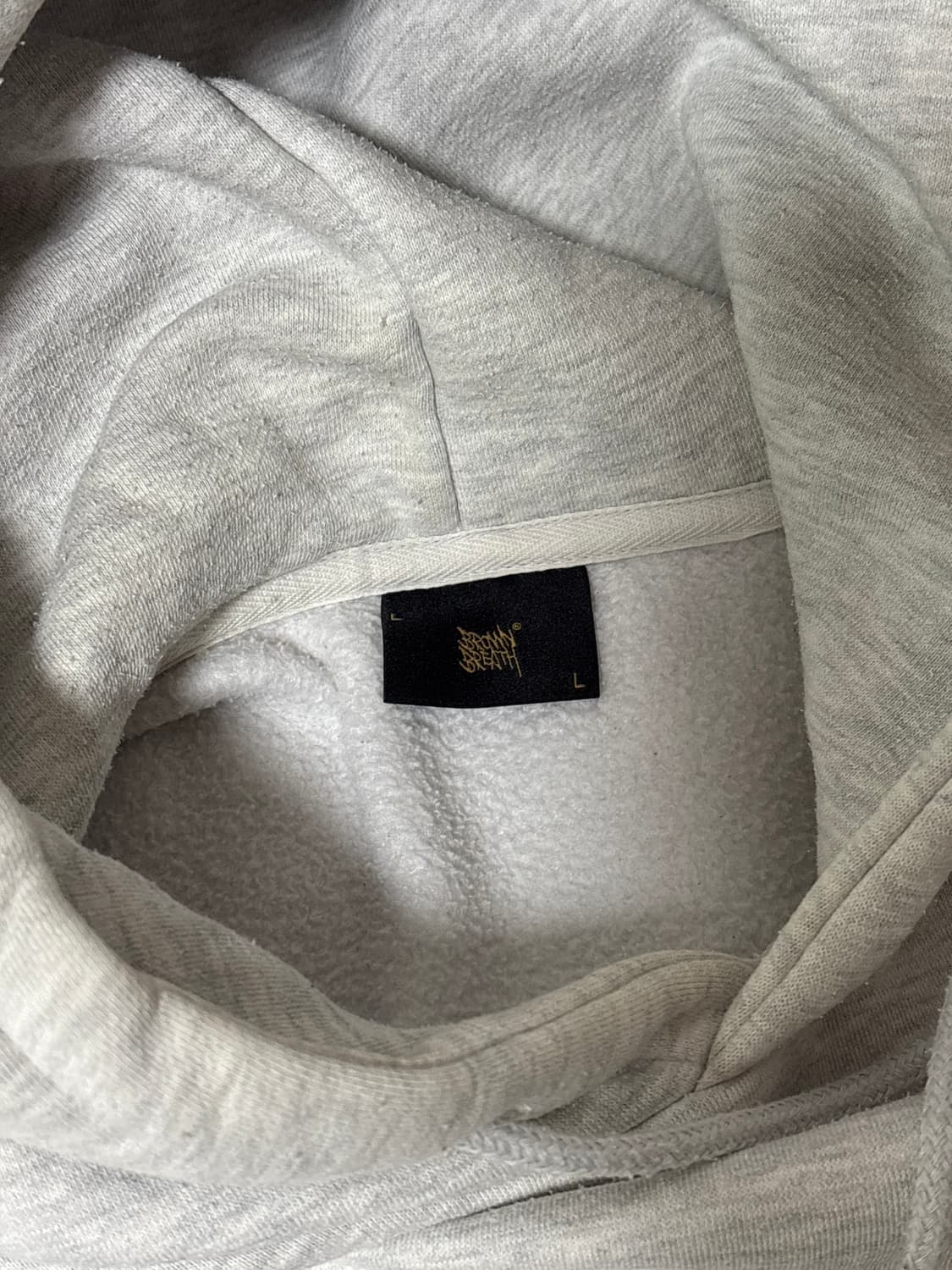 Brown breath hoodie L 상품이미지3