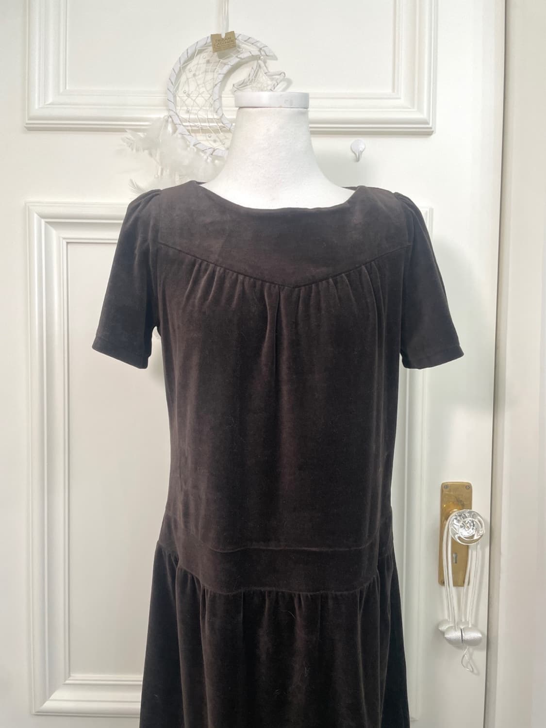 brown velvet shirring point loose opc 상품이미지5