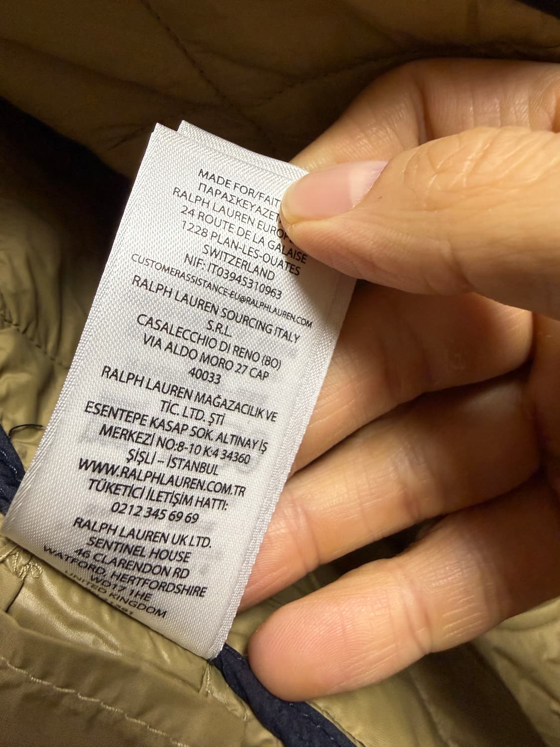 폴로 랄프로렌 퀼팅 자켓 네이비 M 새상품 34만5천 상품이미지7