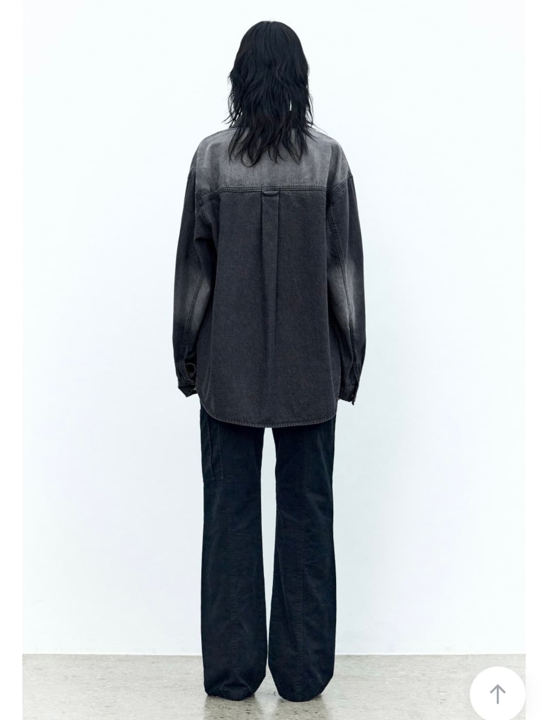 인사일런스 우먼 워시드 부츠컷 팬츠 FADED BLACK 상품이미지6