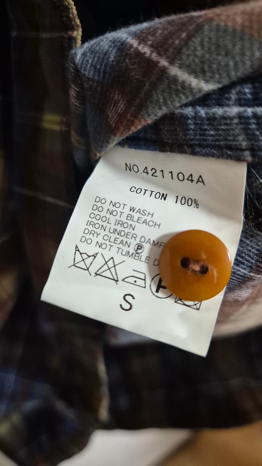 하버색 코듀로이 체크셔츠 상품이미지5