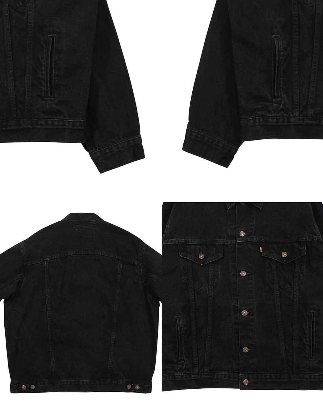 1997 USA 리바이스 70507-4159 블랙 데님 자켓 빈티지 미제 상품이미지8
