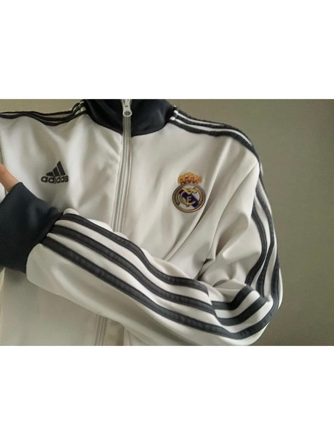 레알마드리드 아디다스 집업 흰회 상품이미지1