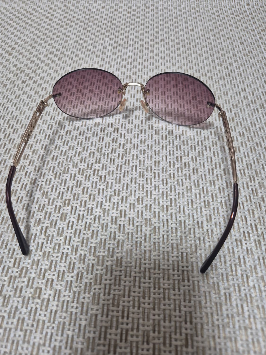 (정품)  펜디 Y2K 무테 선글라스 큐빅 그라데이션 상품이미지4