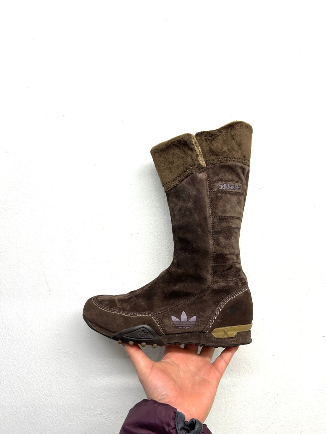 00s Y2K 아디다스 브라운 스웨이드부츠 235 상품이미지1