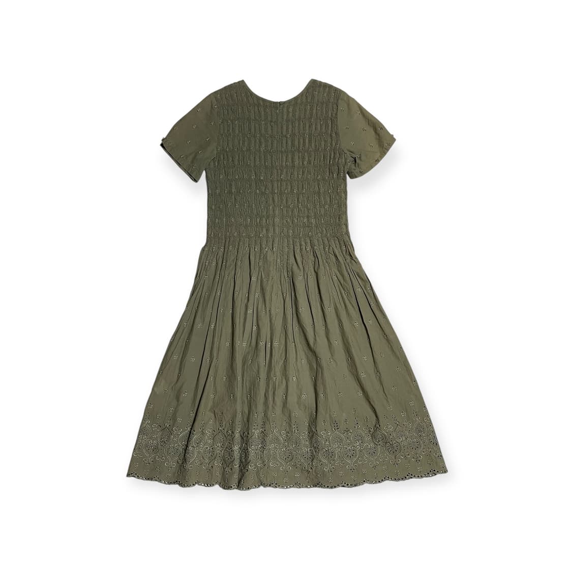 플라워 펀칭 스모크 원피스 상품이미지6