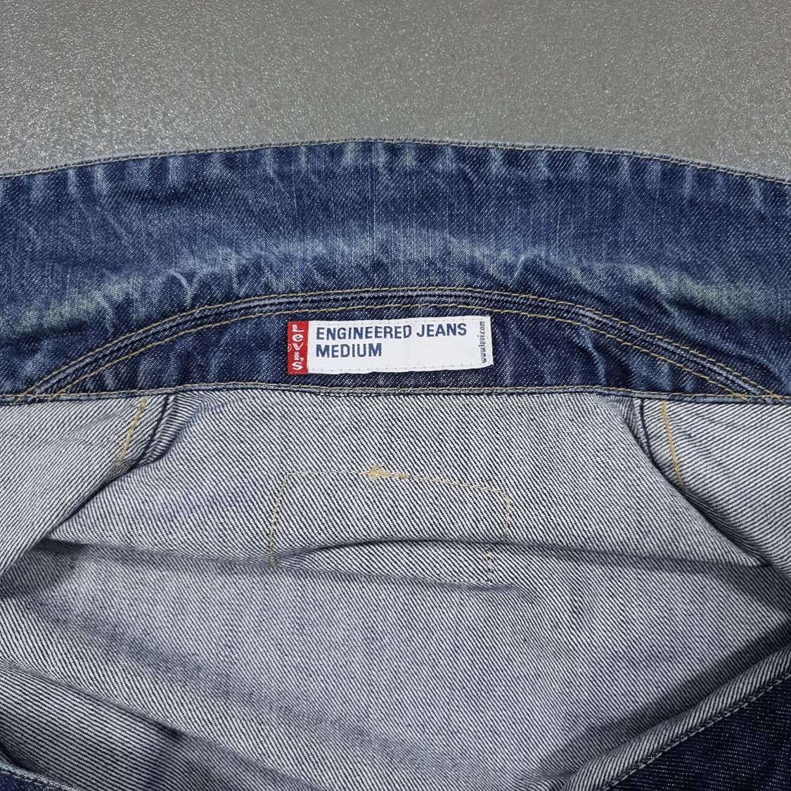 90s 리바이스 LEJ 1세대 엔지니어드 진 데님 트러커 청자켓 M 희귀 상품이미지5
