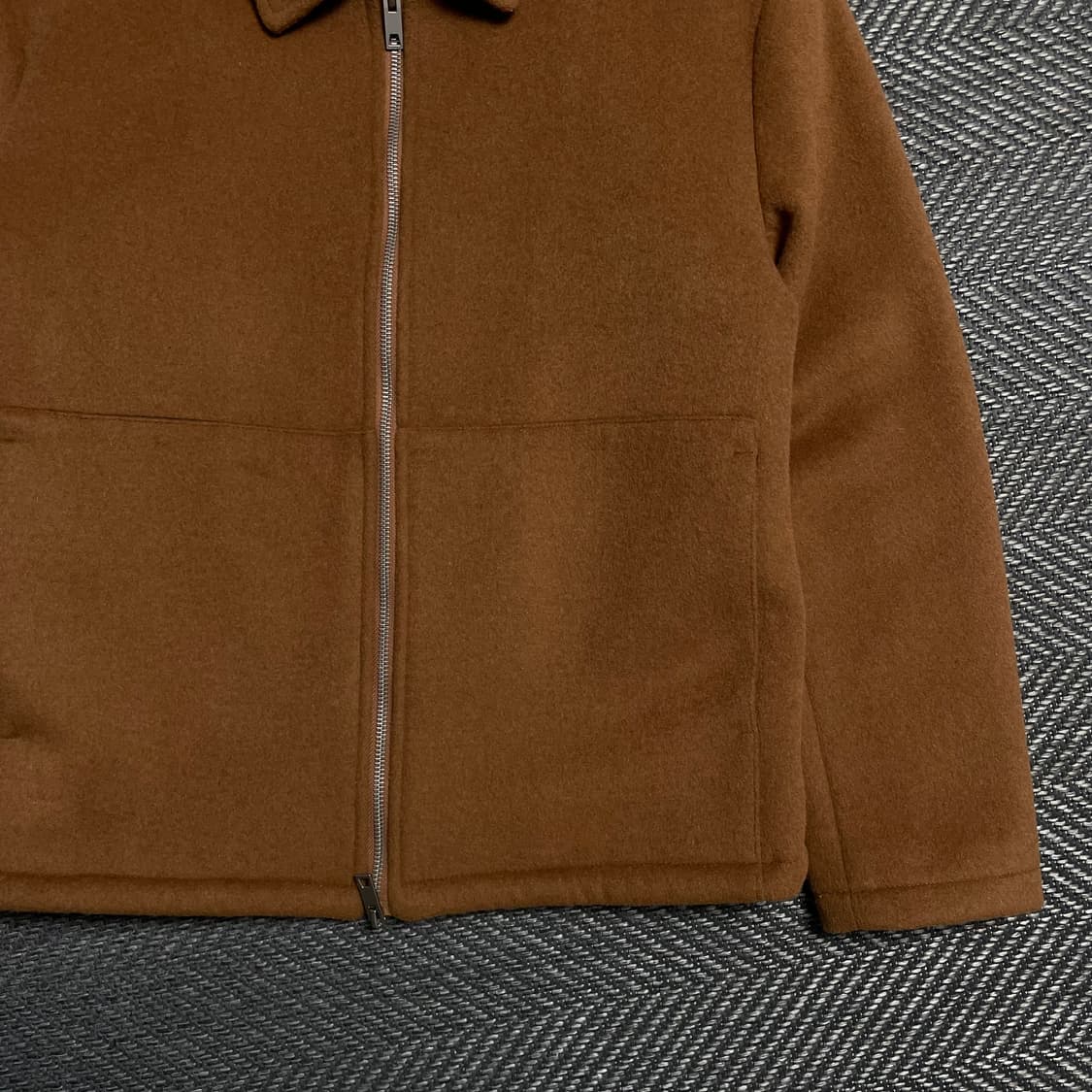 라퍼지스토어 투웨이 울 미니멀 해링턴 자켓o 5373 상품이미지2