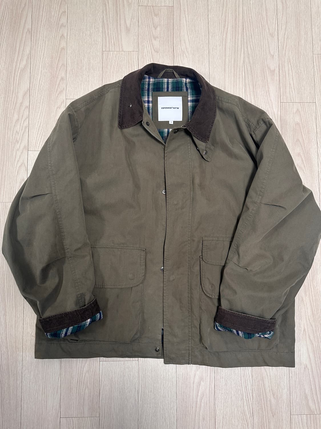 에스피오나지 헌팅자켓 올리브그린 L 상품이미지1