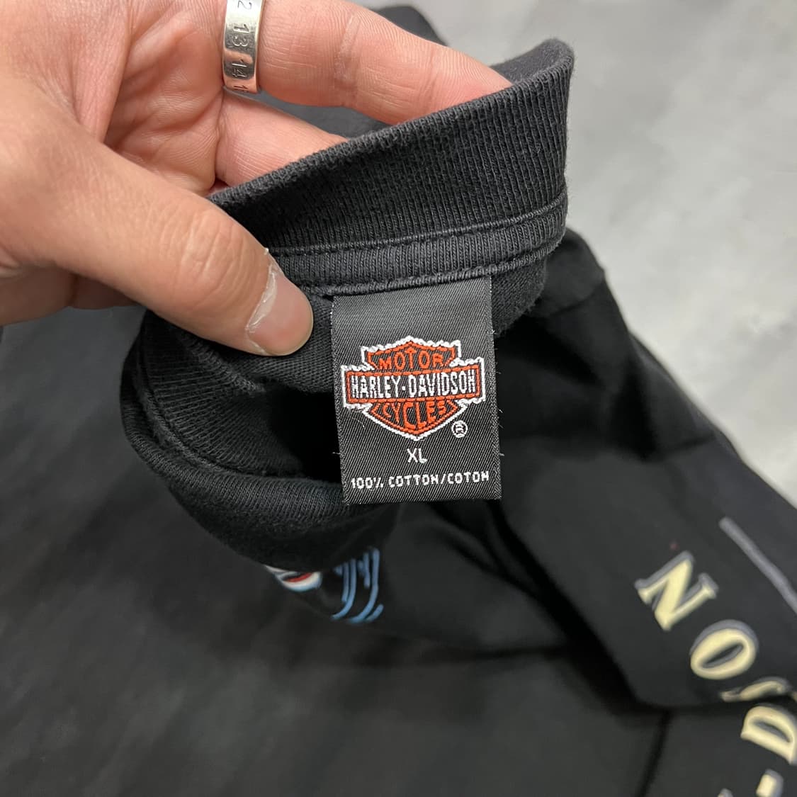  90s 할리데이비슨 포켓 롱슬리브 y15132 상품이미지6