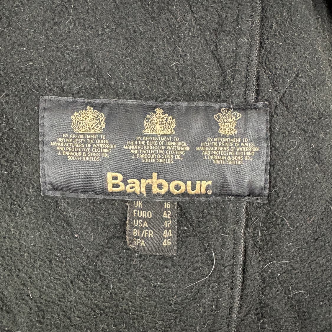 바버 퀼팅 자켓 블랙 남성 L 상품이미지6