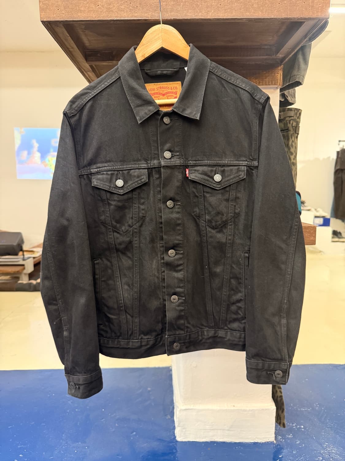 Levis 리바이스 블랙 데님 트리커 자켓 상품이미지3